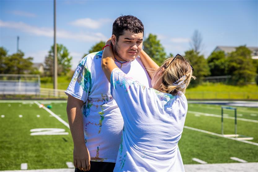 Students participate in the Special Olympics